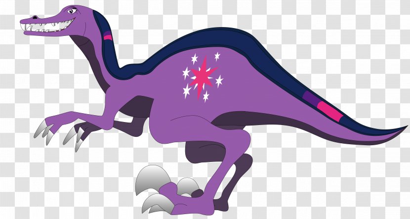 Twilight Sparkle Velociraptor Pinkie Pie Rainbow Dash Applejack - Spike - Dinosaur Transparent PNG