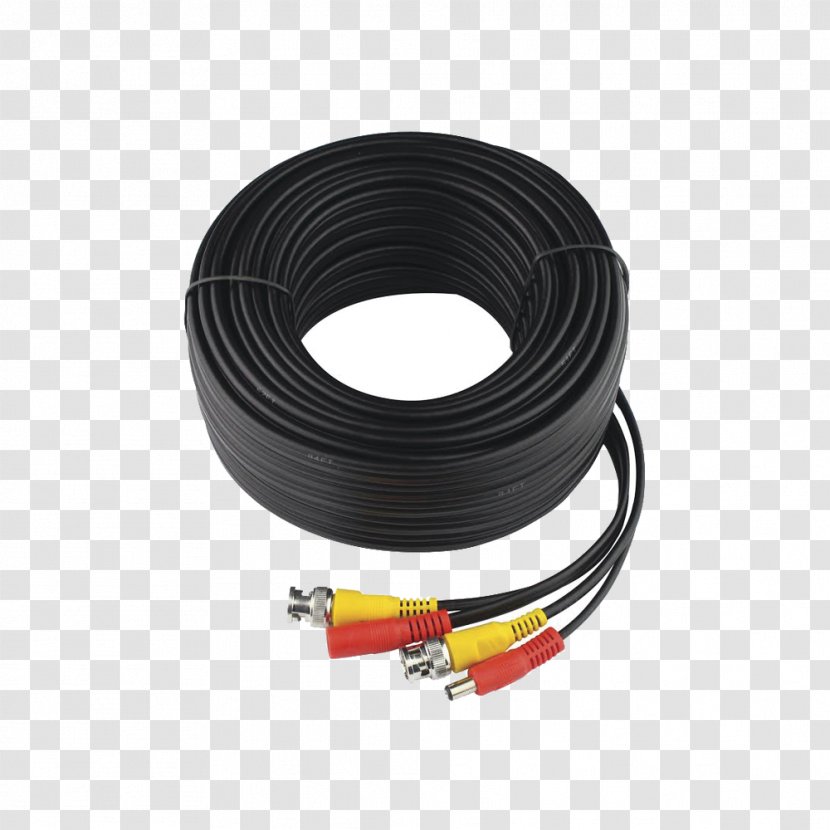 Coaxial Cable Digital Video Recorders Electrical Camera Closed-circuit Television - Connector Transparent PNG