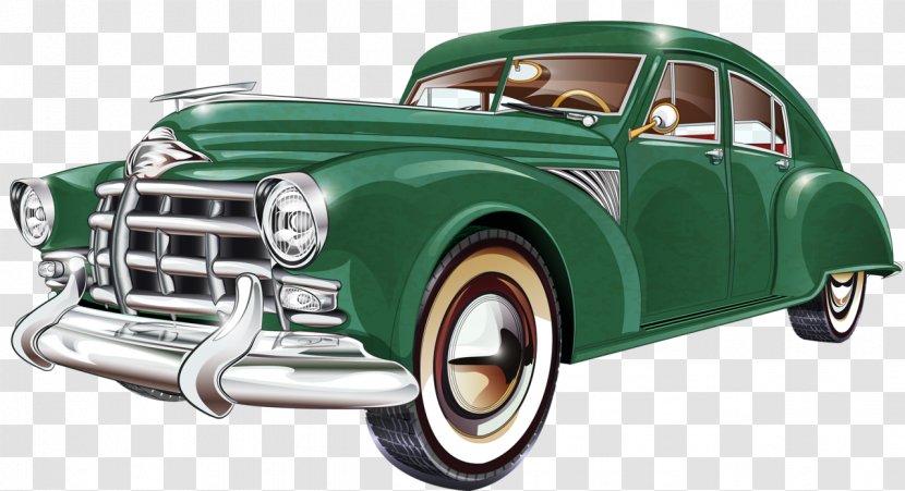 Classic Car Vintage Poster Transparent PNG