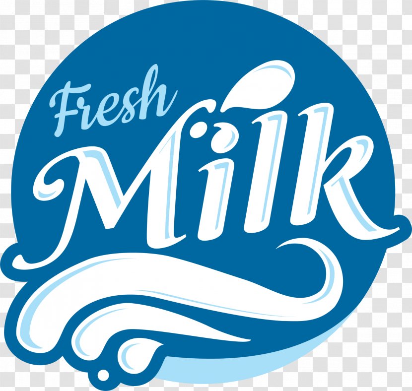 Milk Logo Cattle - Text - Blue Tags Transparent PNG