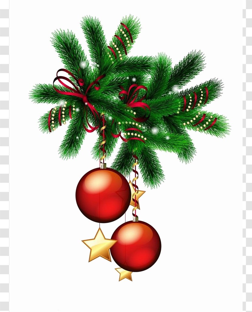 Christmas Ornament Tree Blessing Decoration - Branch Transparent PNG