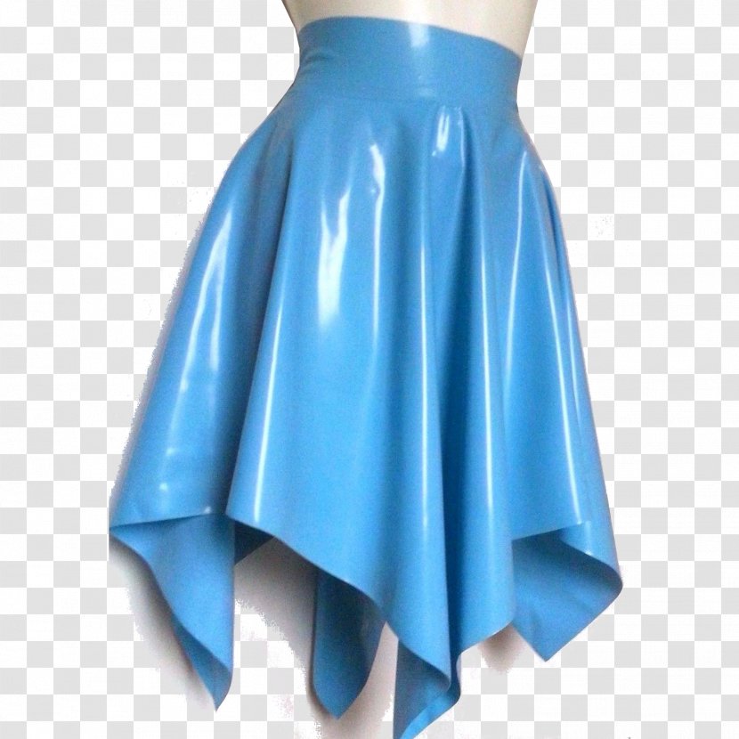 Dress Turquoise Electric Blue Aqua - Satin - Skirt Transparent PNG
