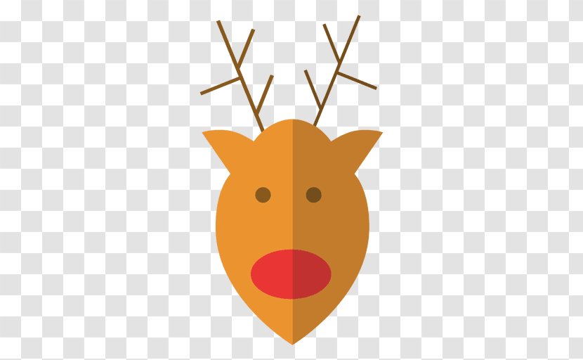 Reindeer Canidae Clip Art - Antler - Cartoon Christmas Deer Transparent PNG