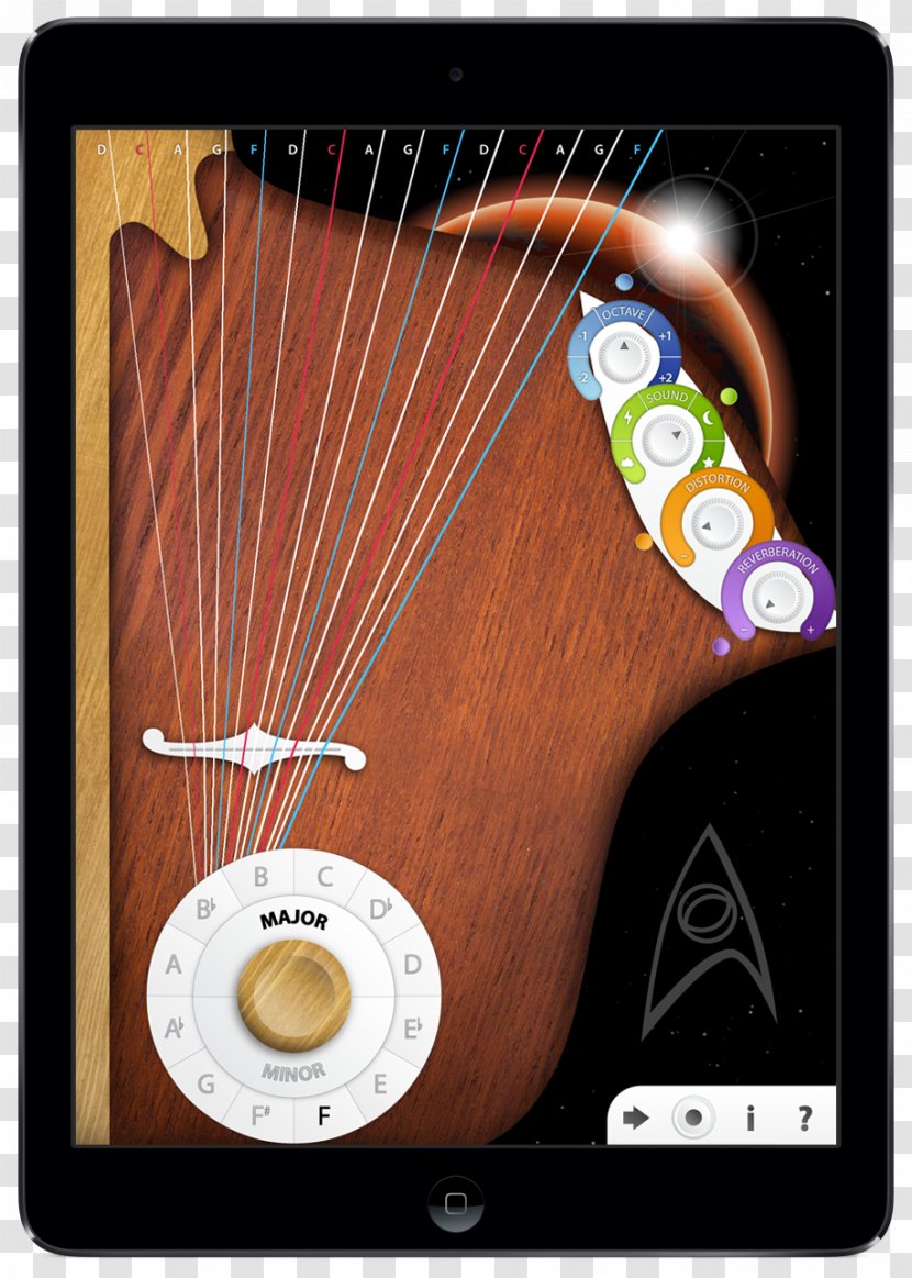 Spock Guitar Vulcan Uhura Harp - Watercolor Transparent PNG