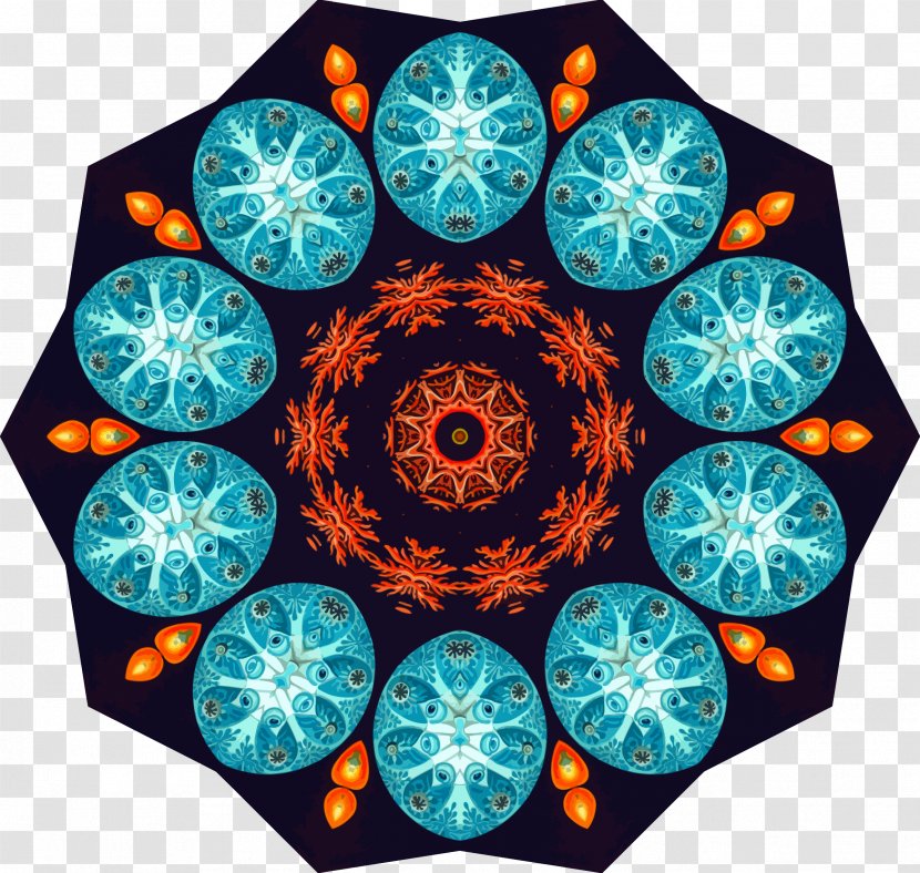 Kaleidoscope Symmetry Circle Organism Pattern - Ornaments And Mandala Shapes Transparent PNG