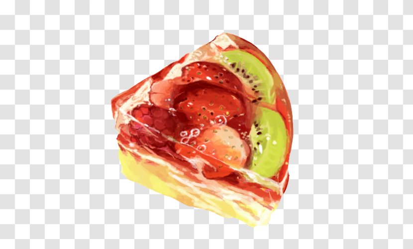 Gelatin Dessert Grass Jelly Watercolor Painting Food - Cake Hand Material Picture Transparent PNG