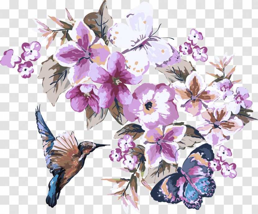 Flower Lilac Purple Butterfly Plant - Insect Moths And Butterflies Transparent PNG