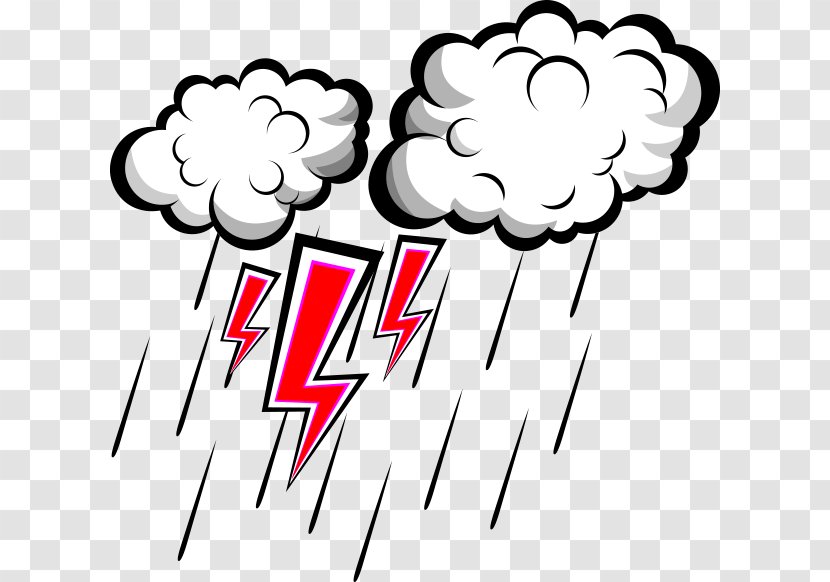 Lightning Thunderstorm Rain - Flower - And Thunder Transparent PNG