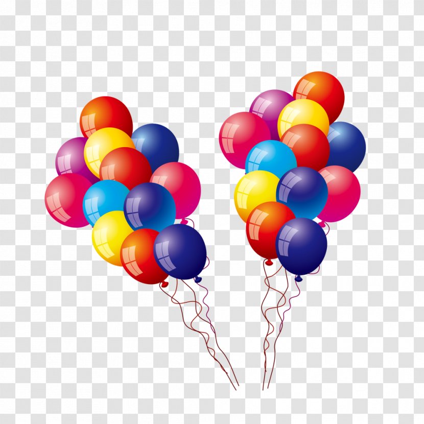 Toy Balloon - Color - Colored Balloons Transparent PNG