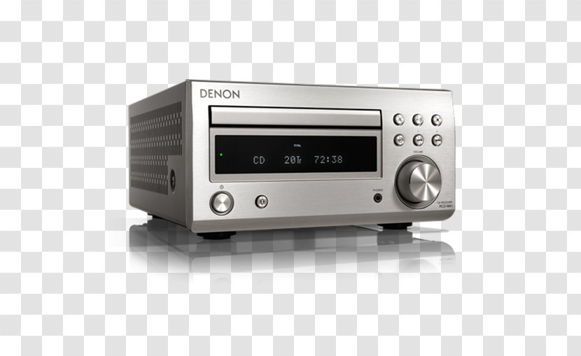 CD Player Denon RCD-M41 Bluetooth High Fidelity Audio System D-M41 DAB Bluetooth, CD, DAB+, FM, Black - Danish Audiophile Loudspeaker Industries Transparent PNG