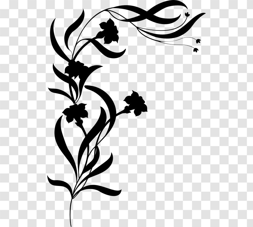 Floral Design Illustration Silhouette Visual Arts - Pedicel - Wildflower Transparent PNG