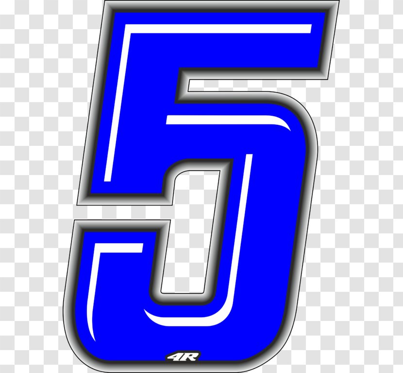Blue Number Color Sticker - Electric - Three Dimensional Style Transparent PNG