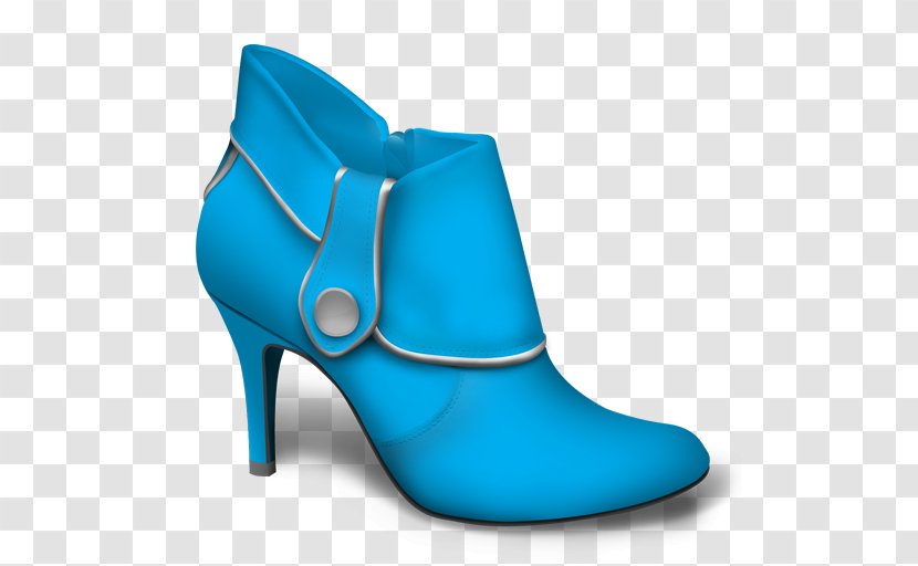 Blue Slipper Shoe - Highheeled - Shoes Transparent PNG
