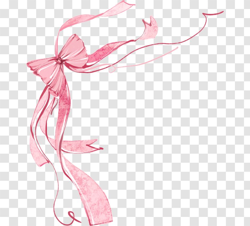 Ribbon Clip Art - Peach - Bow Transparent PNG