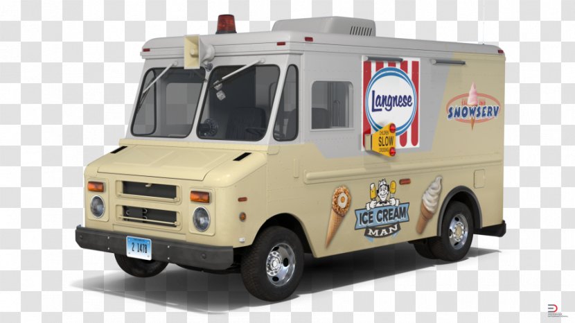 Compact Van Car Commercial Vehicle Emergency - Truck - Ice Cream Transparent PNG