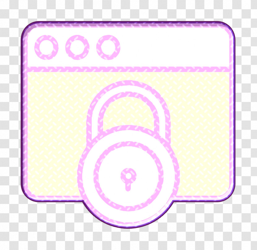 Lock Icon Webpage Icon Cyber Icon Transparent PNG