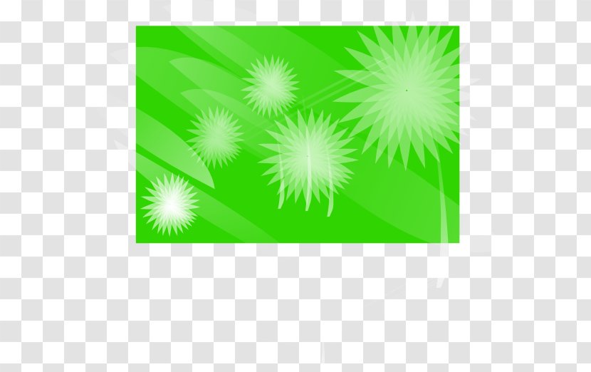 Desktop Wallpaper Clip Art - Rectangle - Green Flower Transparent PNG