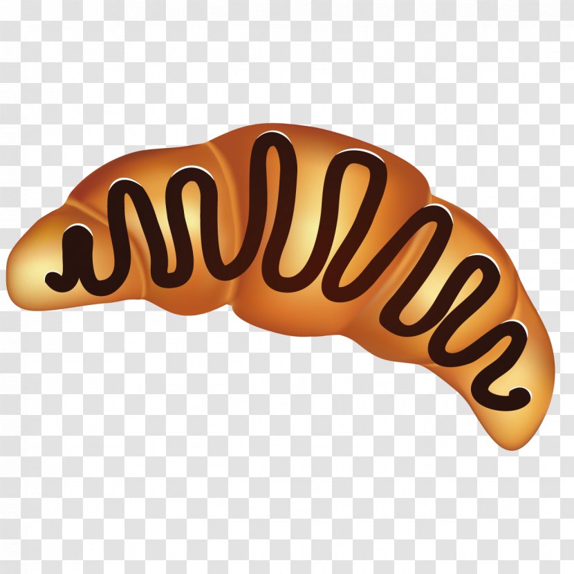 Croissant Bakery Pain Au Chocolat Bread - Logo - Delicious Croissants Transparent PNG