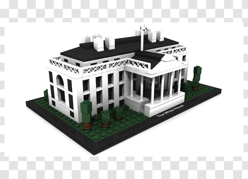 LEGO 21006 Architecture The White House Set Lego Toy Transparent PNG