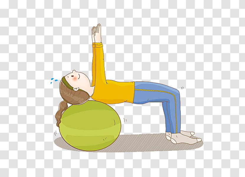 Yoga Physical Exercise Cartoon - Woman - A Who Does Transparent PNG