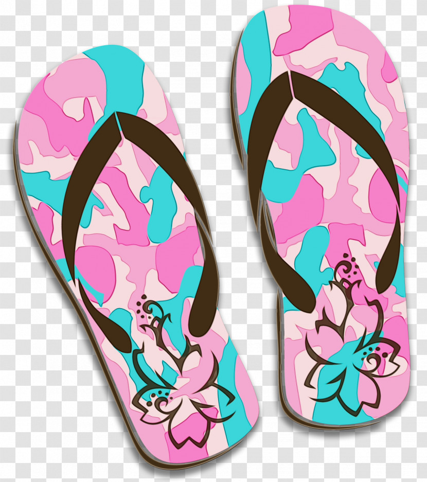 Flip-flops Slipper Shoe Font Transparent PNG