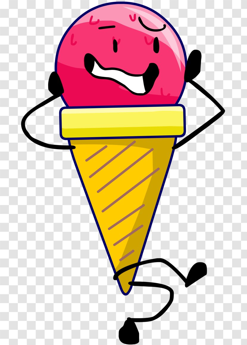 Ice Cream Cones Vanilla Food Smile - Drawing Transparent PNG