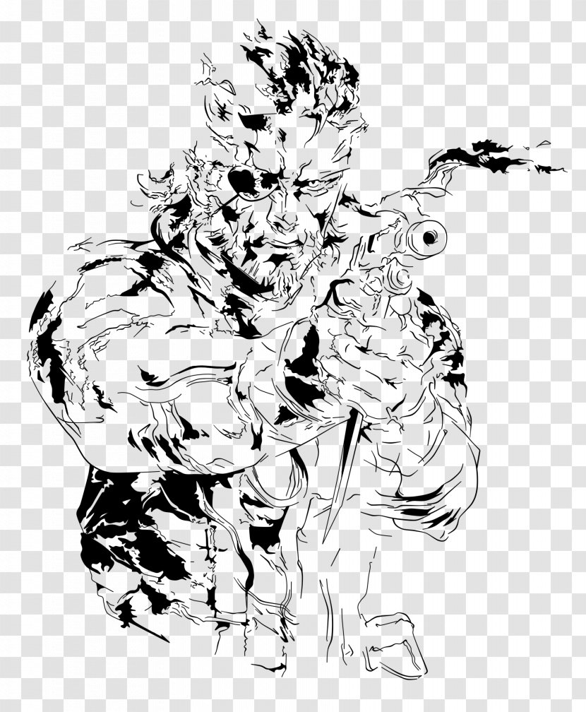 Comics Artist Line Art Visual Arts Sketch - Black - Quiet Metal Gear Transparent PNG