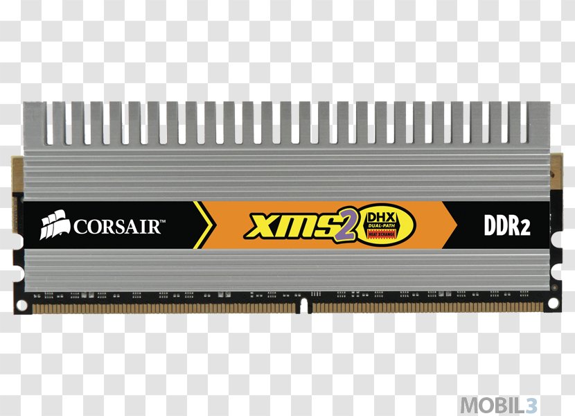 DDR2 SDRAM Corsair Components Computer Data Storage DIMM - Brand - Catalog Transparent PNG