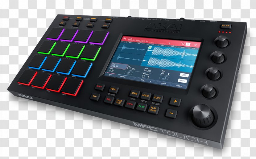 Akai MPC Professional Touch Touchscreen Multi-touch Live - Watercolor - Sound Card Transparent PNG