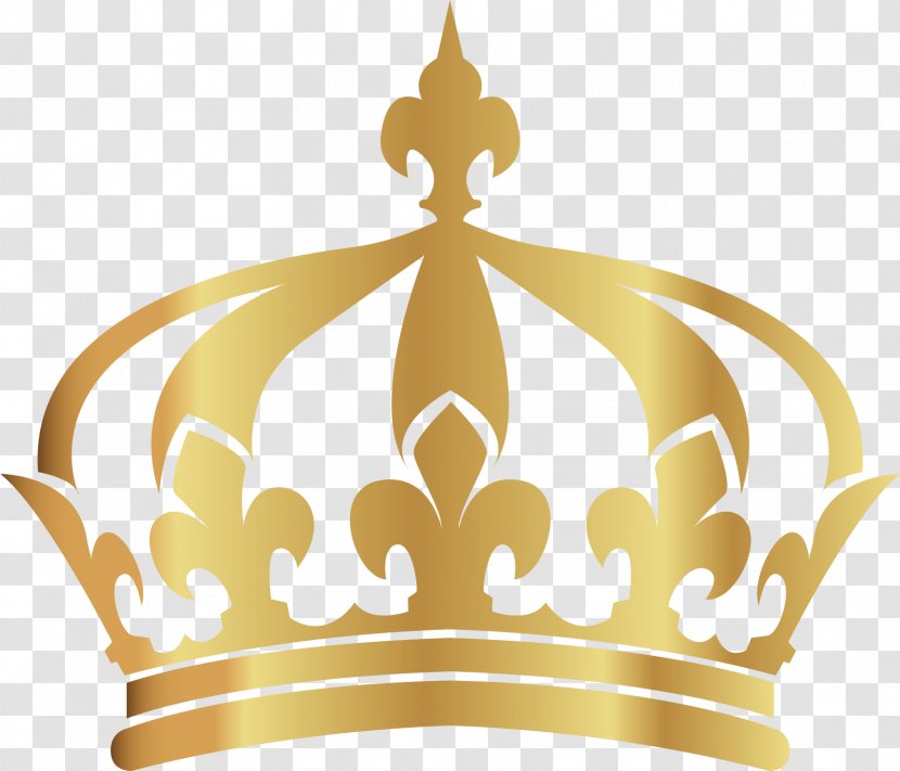 Crown - Illustrator - Vector Hand-painted Gold Transparent PNG