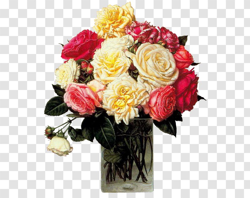Garden Roses Vase Flower Bouquet Floral Design - Petal Transparent PNG