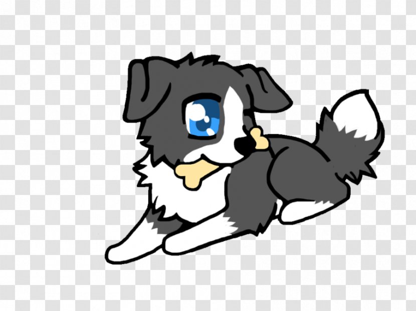 Puppy Dog Breed Border Collie Rough Drawing - Watercolor - Cartoon Husky Transparent PNG