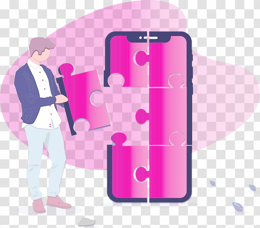 Pink Technology Mobile Phone Case Magenta Transparent PNG