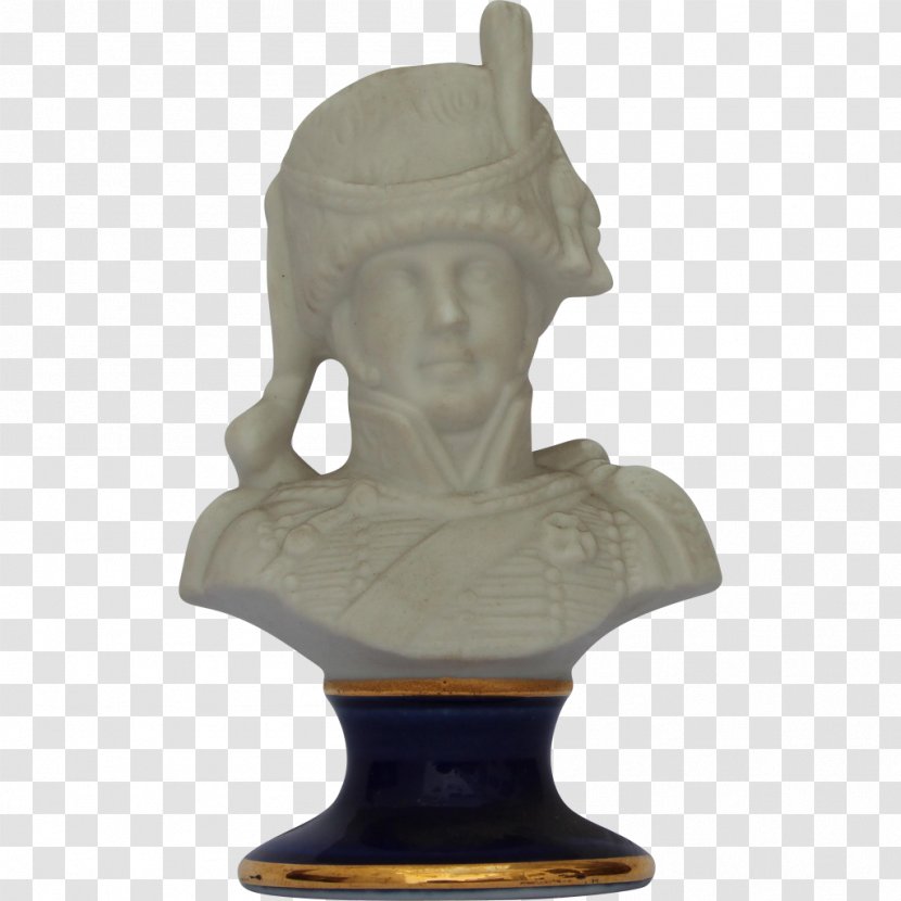 Roman Catholic Elementary School Het Vianova Bisque Porcelain Bust Pedestal - Army Officer - Sculpture Transparent PNG