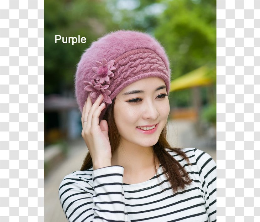 Beanie Knitting Knit Cap Beret Hat - Top - Pon Transparent PNG