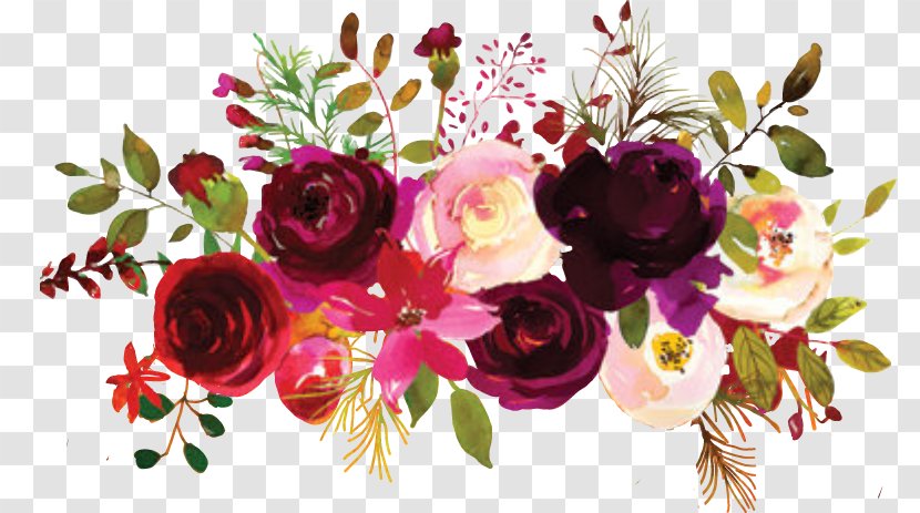 Garden Roses Floral Design Flower Bouquet Burgundy Transparent PNG