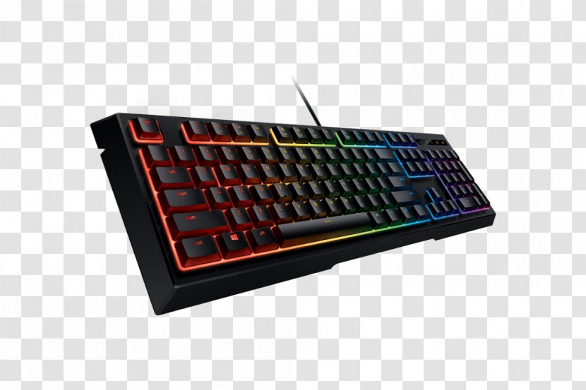 Computer Keyboard Razer Ornata Chroma Inc. Gaming Keypad BlackWidow - Electronic Instrument Transparent PNG