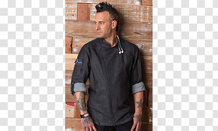 Chef's Uniform Coat Denim Jacket - Restaurant Transparent PNG