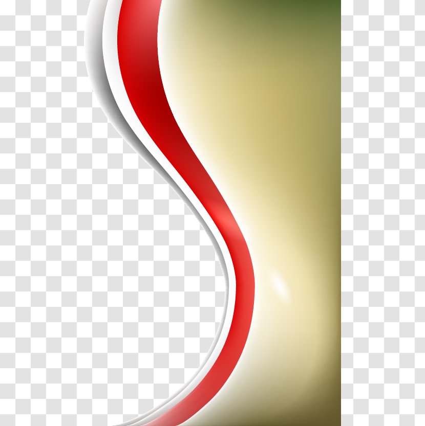 Graphic Design Curve - Red - Three-dimensional Gradation Pattern Shading Card Transparent PNG