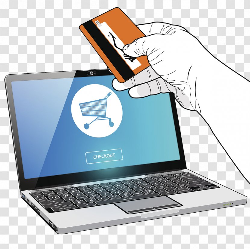 Laptop Credit Card Payment Online Shopping - Computer Transparent PNG