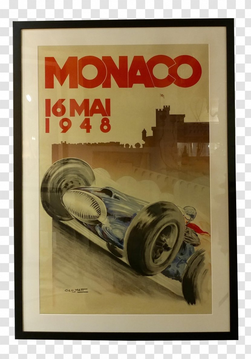 Monaco Formula 1 Grand Prix Motor Racing Auto Poster - Art Transparent PNG