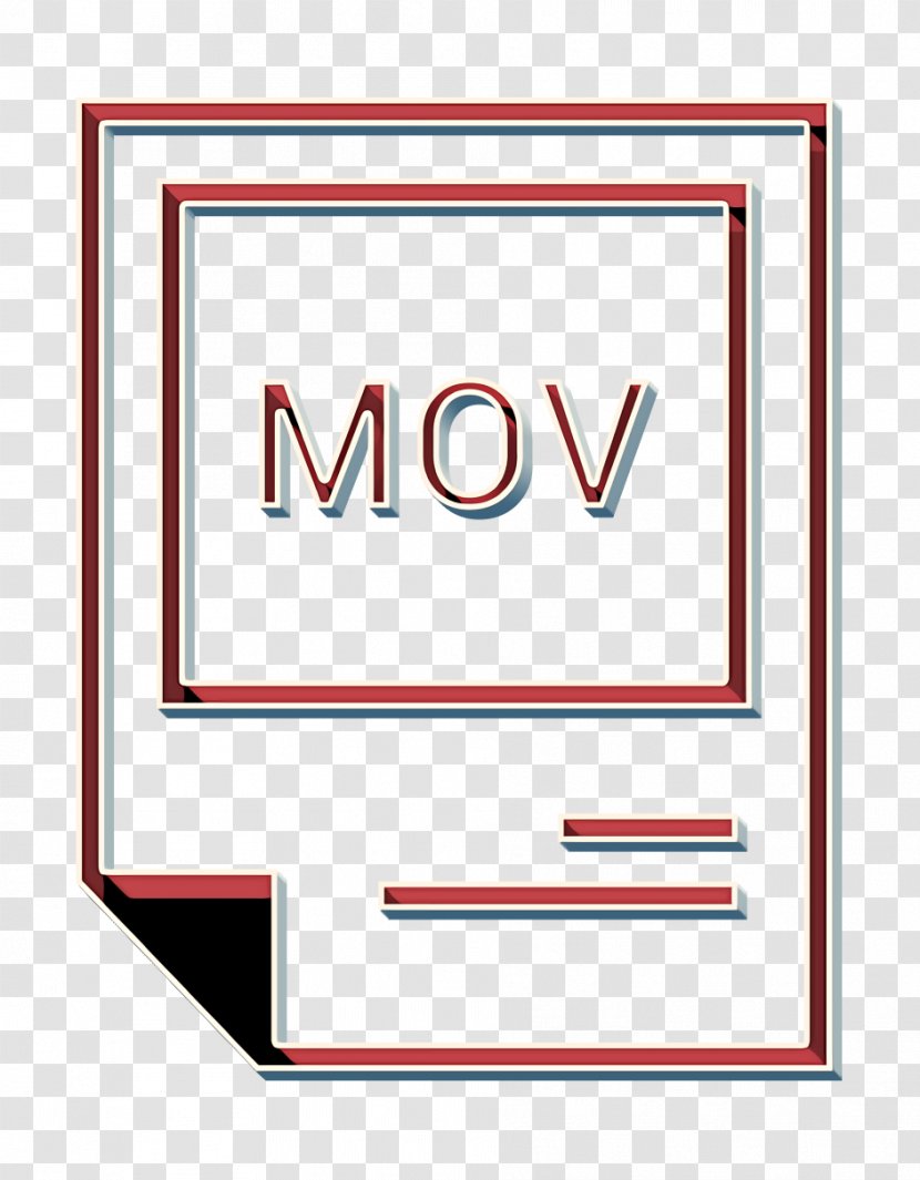 Extention Icon File Mov - Text - Rectangle Transparent PNG