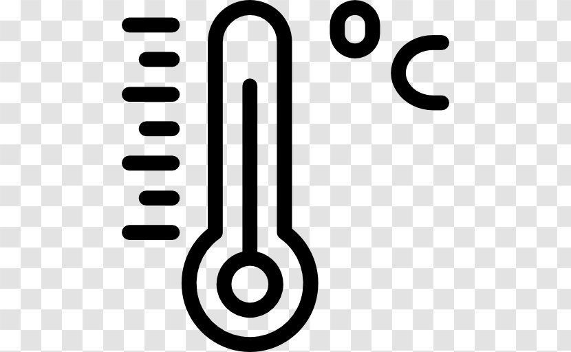 Degree Symbol Celsius Temperature Thermometer - Number Transparent PNG
