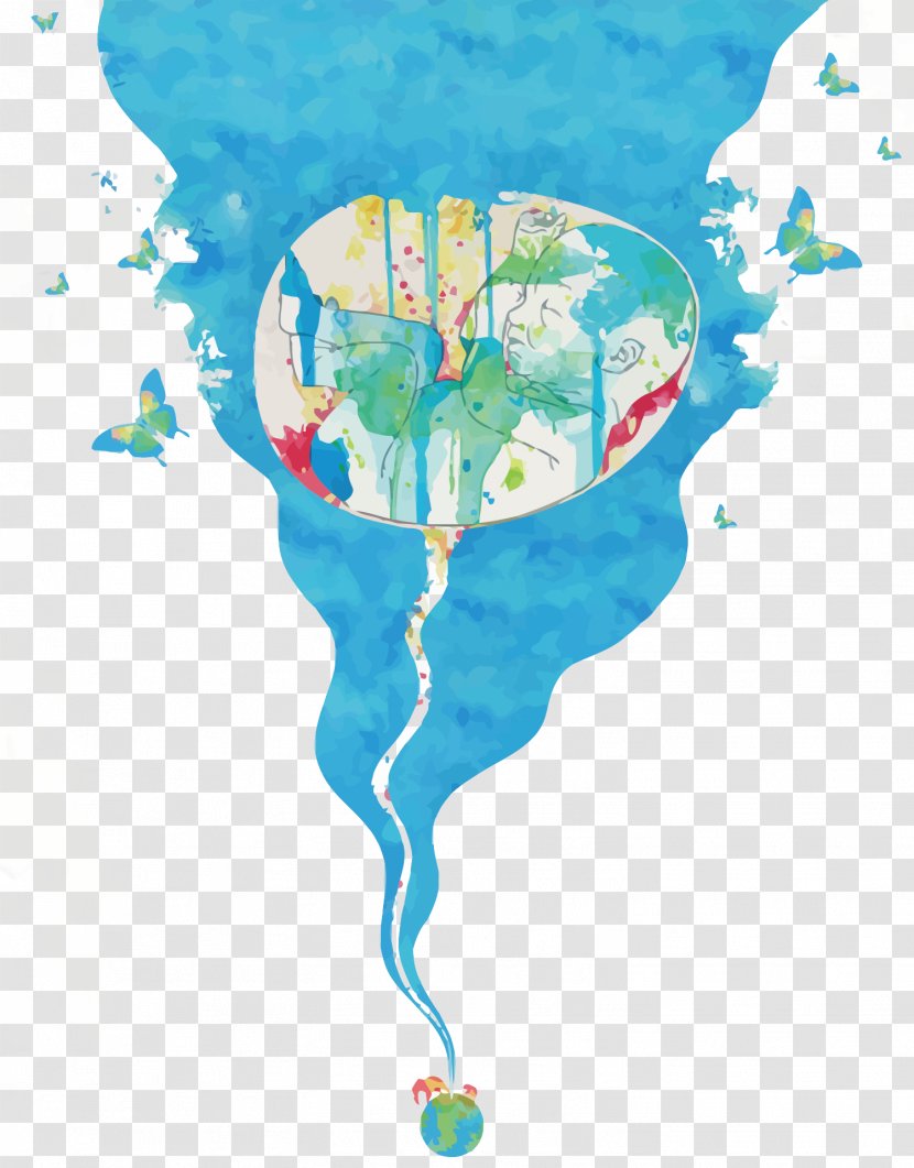 New Born Illustrator Download Art - Vector Earth Baby Transparent PNG