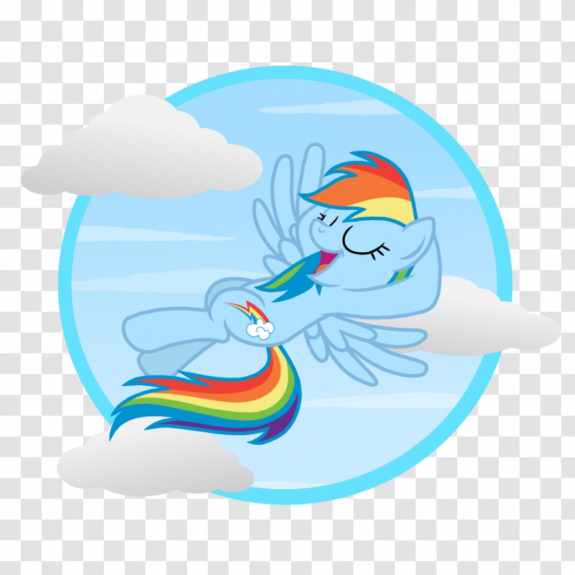 Rainbow Dash Marine Mammal Porpoise - Animal - Cloudscape Transparent PNG