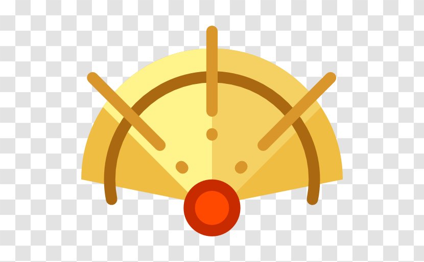 Icon - Orange - Speedometer Transparent PNG