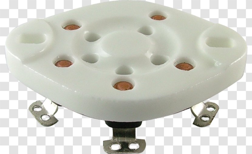 Ceramic Vacuum Tube Socket CPU 5 - Octal - Porcelain Plate Letinous Edodes Transparent PNG