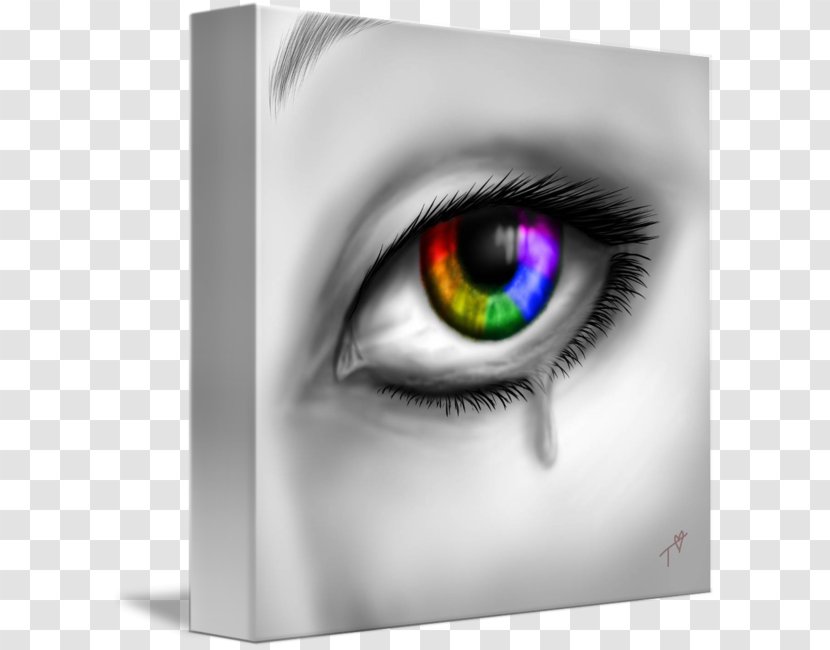 Canvas Print T-shirt Printing Art - Silhouette - Eye Tears Transparent PNG
