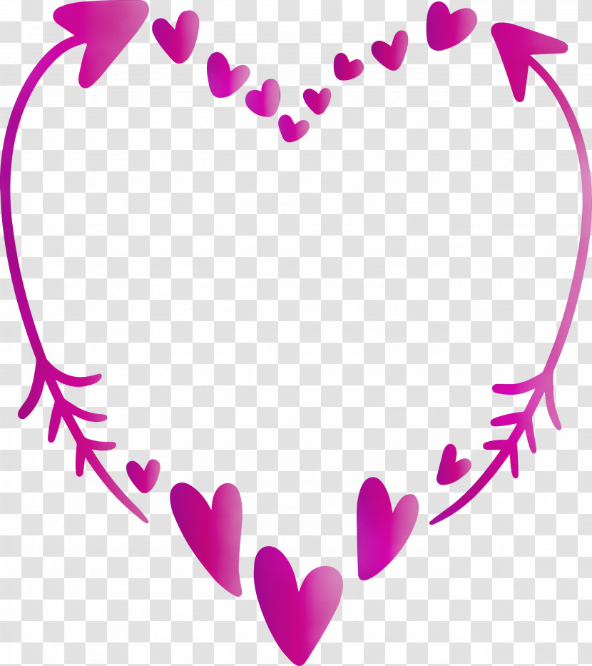 Heart Pink Purple Violet Love Transparent PNG