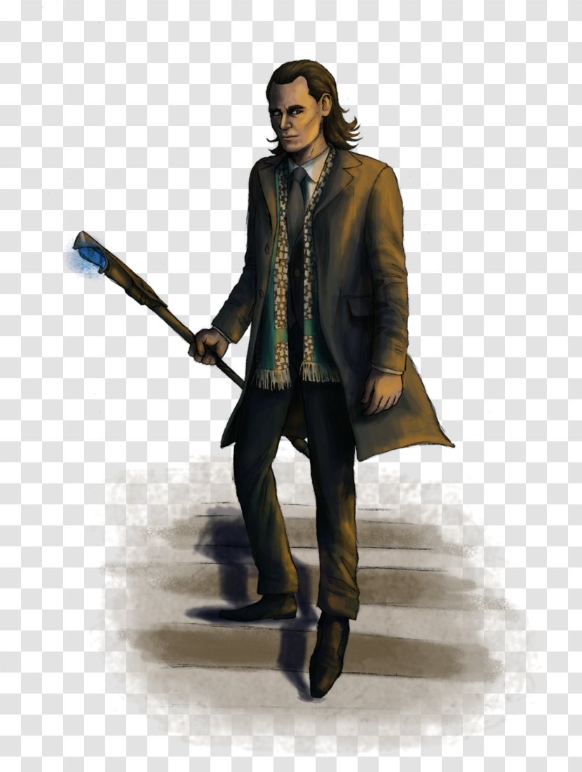 Loki Suit Coat Jacket Walking Stick - Marvel Avengers Assemble Transparent PNG